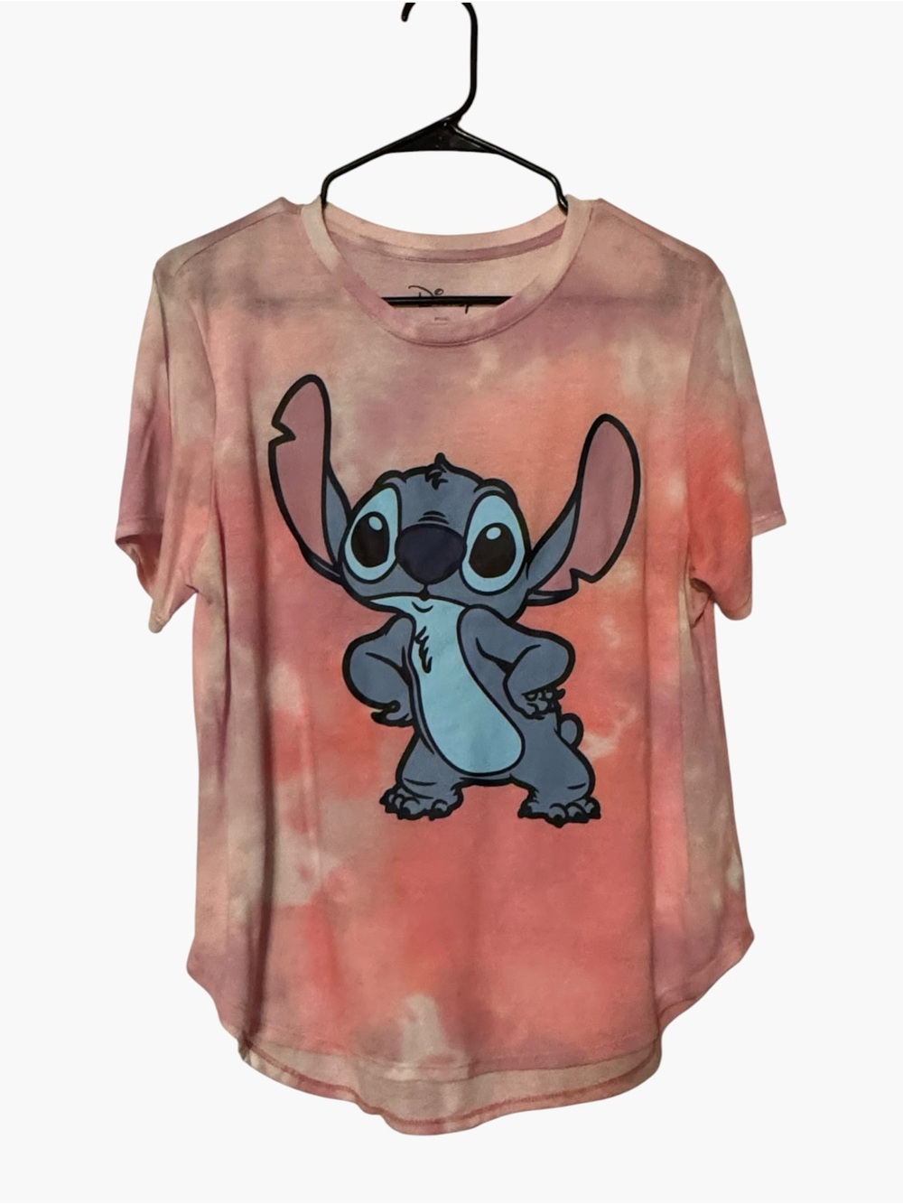 Disney Pink Tie-Dye Stitch Short Sleeve Tee
